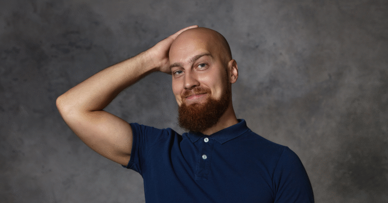 Balding men's haircut