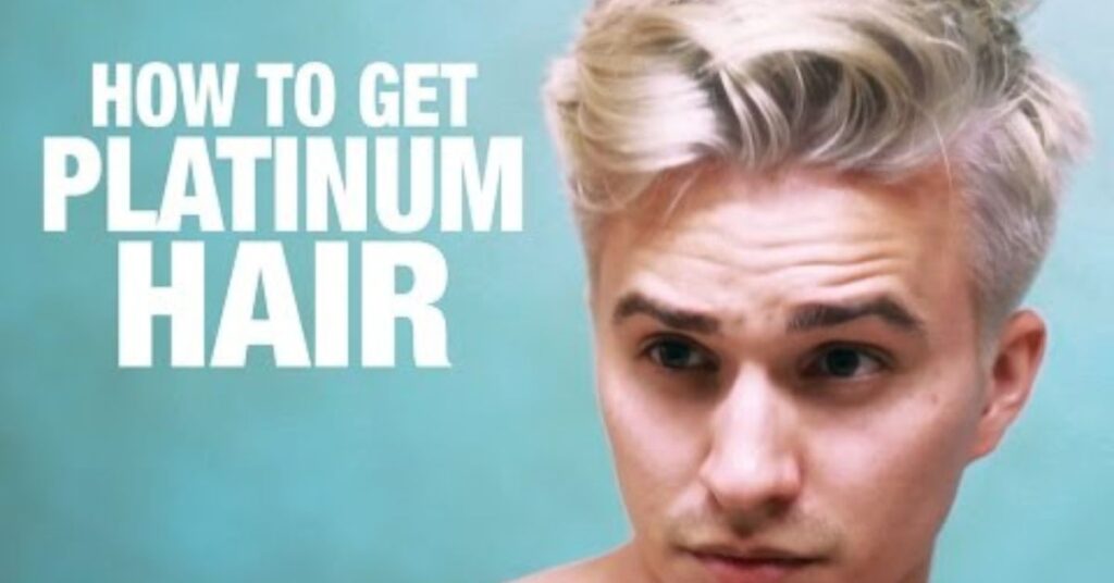 Men's Haircut Style Blonde Edition