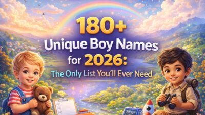180+ Unique Boy Names for 2026 The Only List You’ll Ever Need