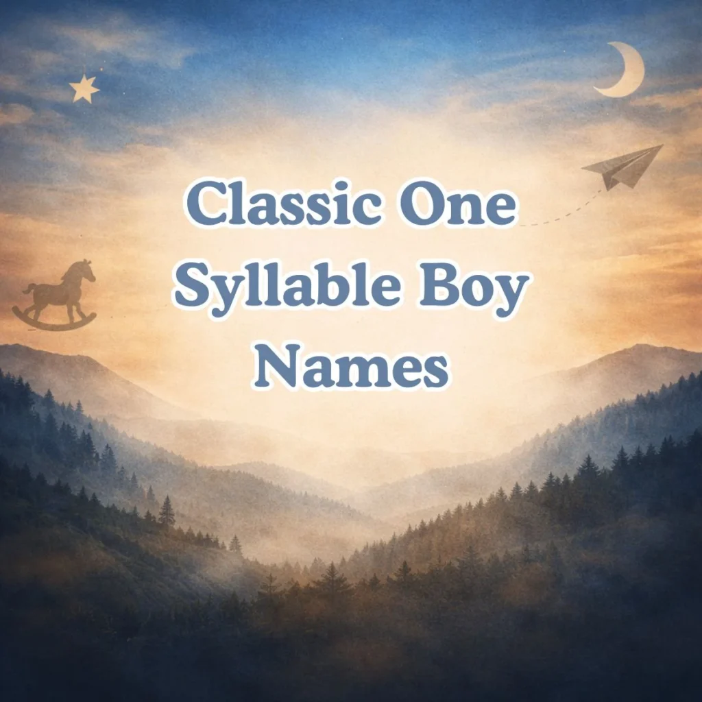 Classic One Syllable Boy Names