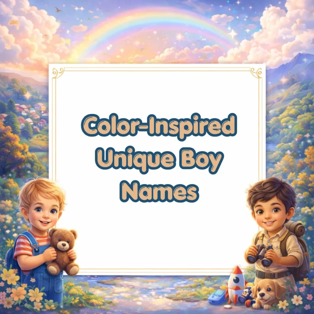 Color-Inspired Unique Boy Names