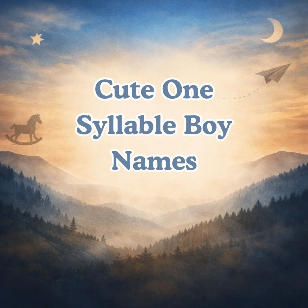 Cute One Syllable Boy Names