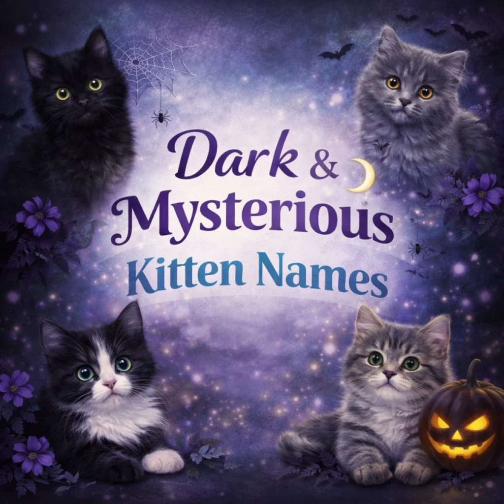 Dark & Mysterious Kitten Names