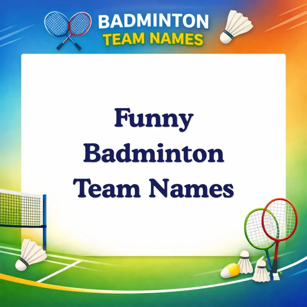 Funny Badminton Team Names