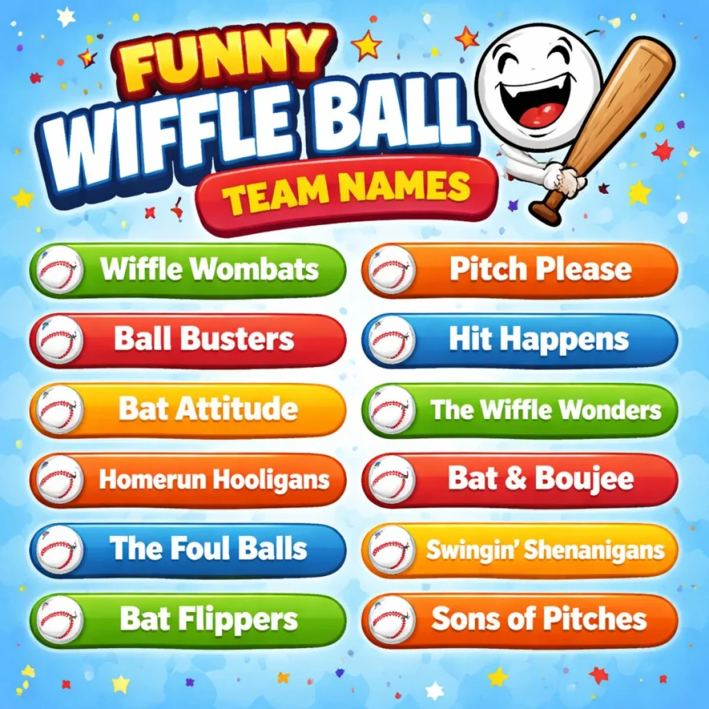 Funny Wiffle Ball Team Names
