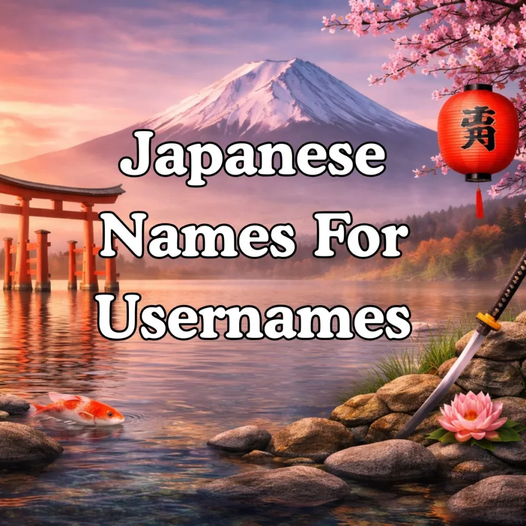 Japanese Names For Usernames