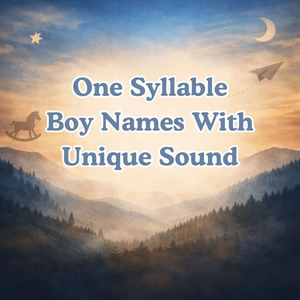 One Syllable Boy Names With Unique Sound