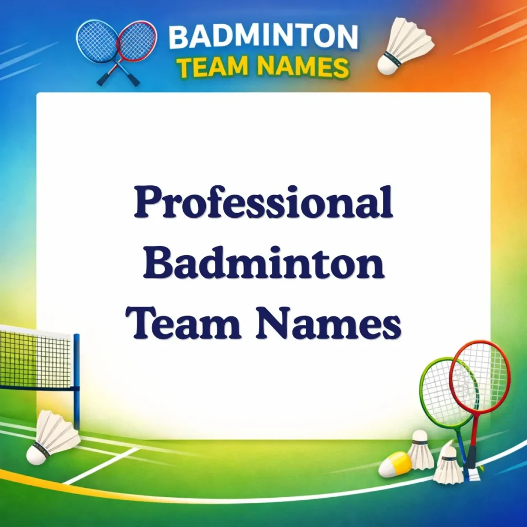 Professional Badminton Team Names