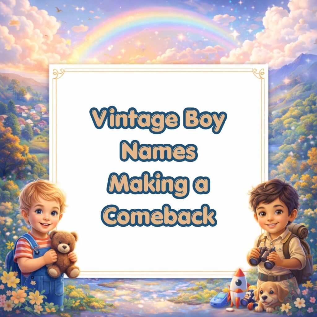Vintage Boy Names Making a Comeback