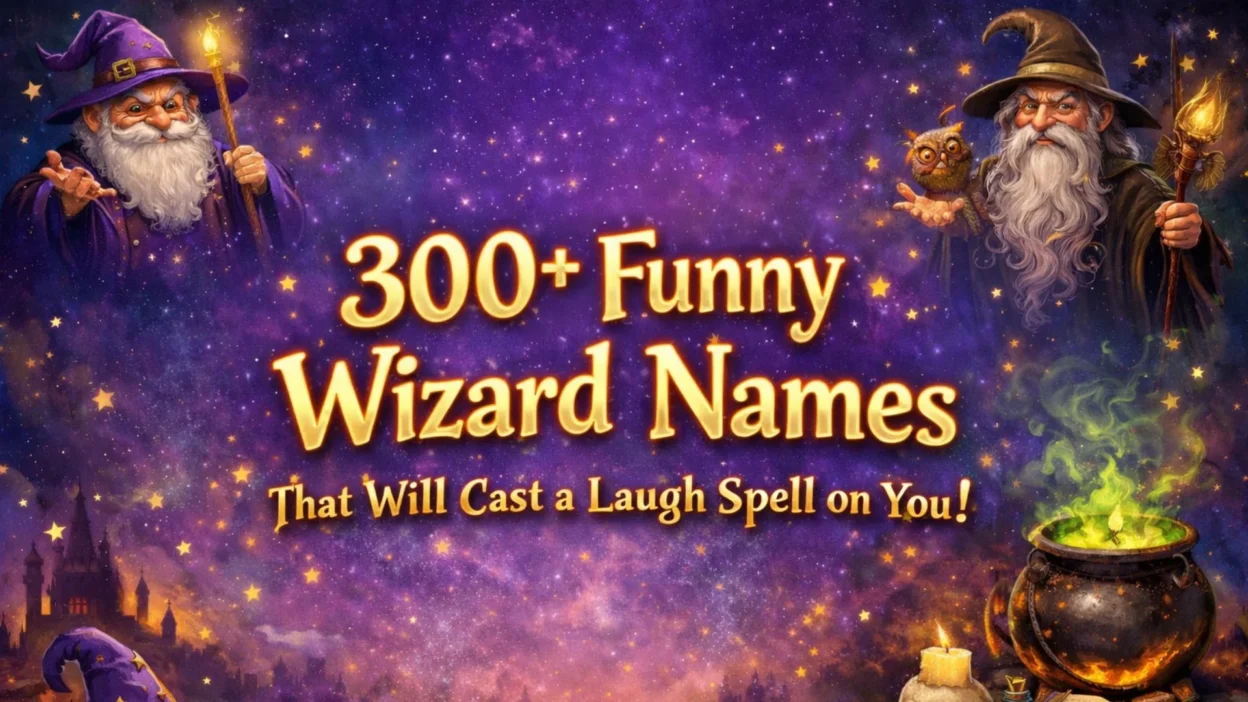 300+ Funny Wizard Names That Will Cast a Laugh Spell on You