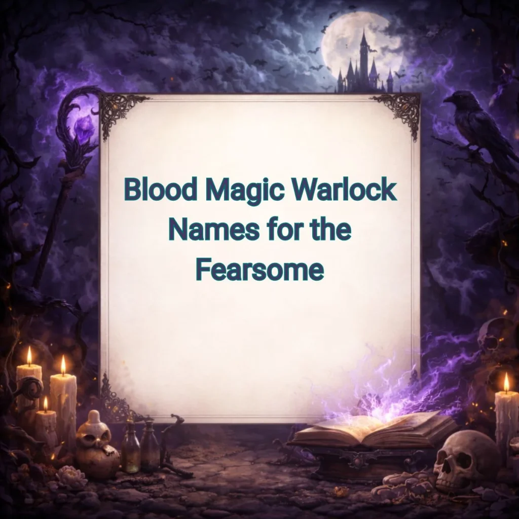Blood Magic Warlock Names for the Fearsome