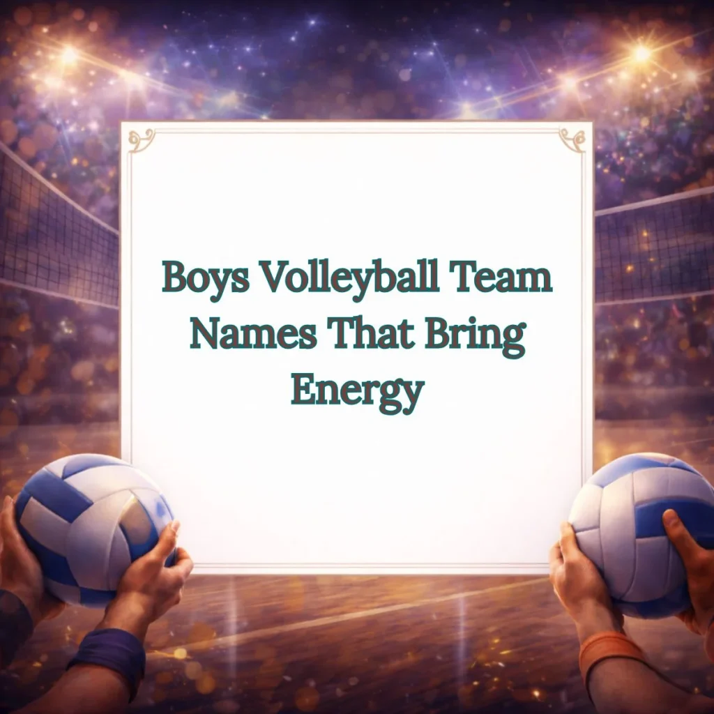 Boys Volleyball Team Names That Bring Energy
