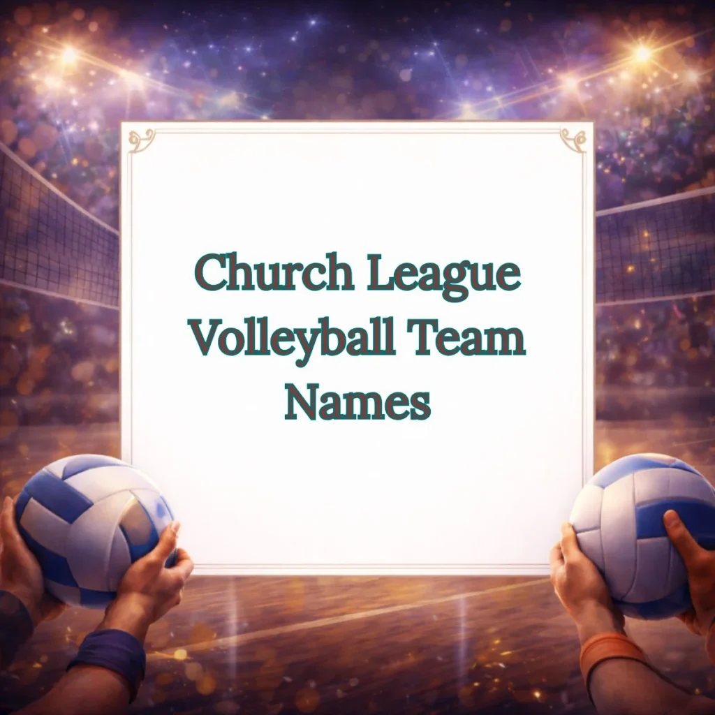 Church League Volleyball Team Names