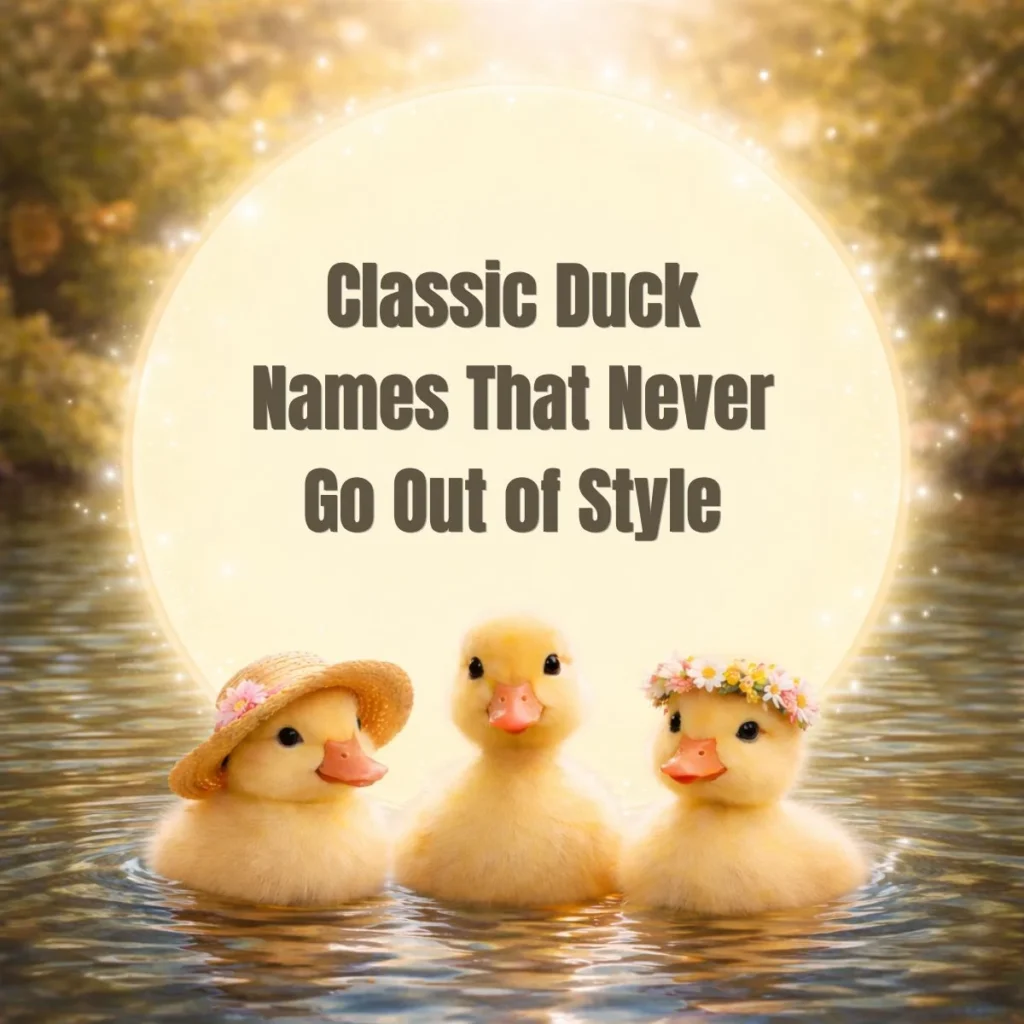 Classic Duck Names That Never Go Out of Style