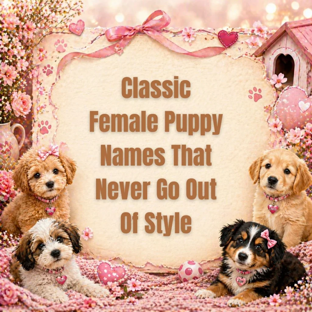Classic Female Puppy Names That Never Go Out Of Style
