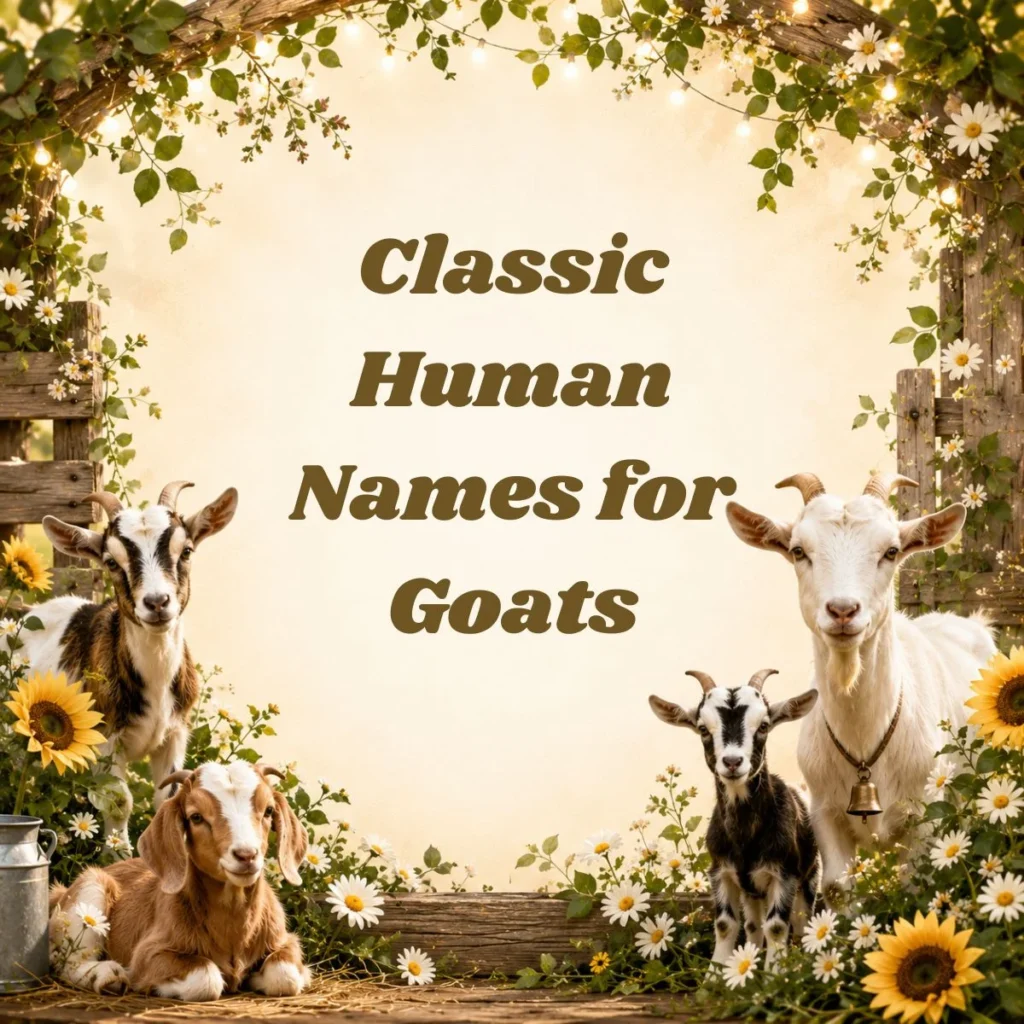 Classic Human Names for Goats