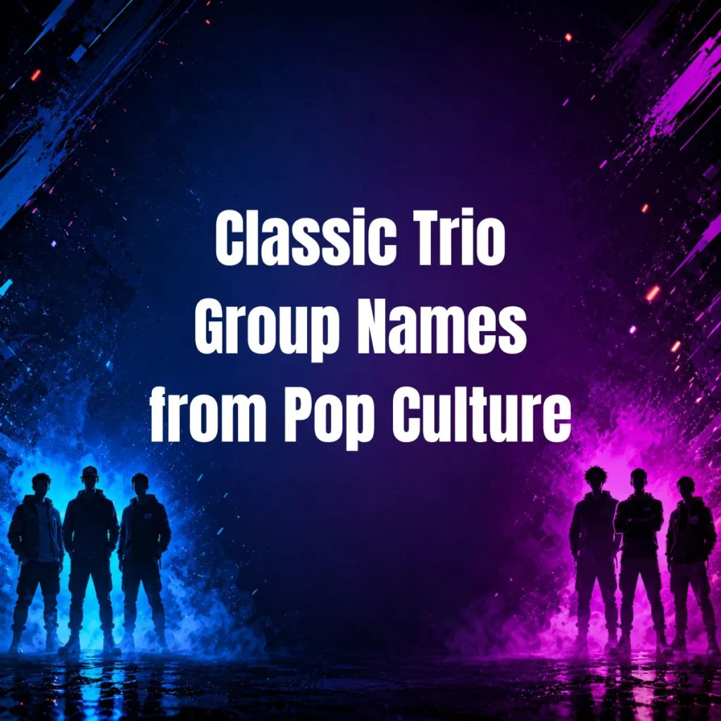 Classic Trio Group Names from Pop Culture