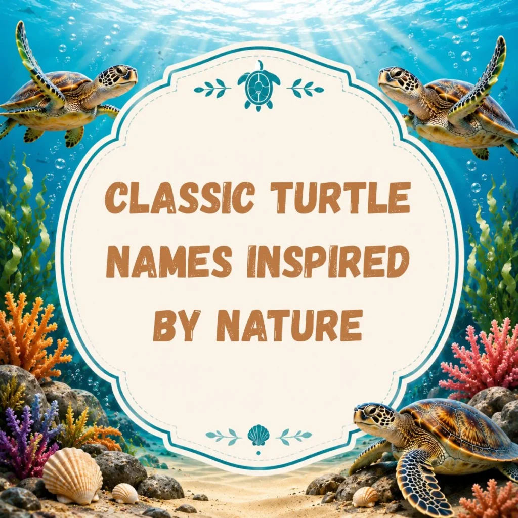 Classic Turtle Names Inspired by Nature