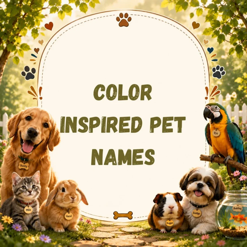 Color Inspired Pet Names