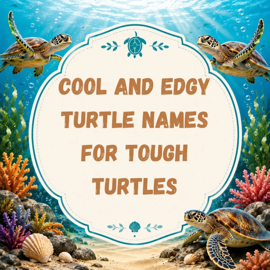 Cool and Edgy Turtle Names for Tough Turtles