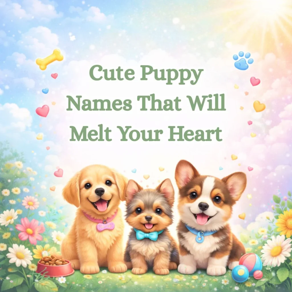 Cute Puppy Names That Will Melt Your Heart