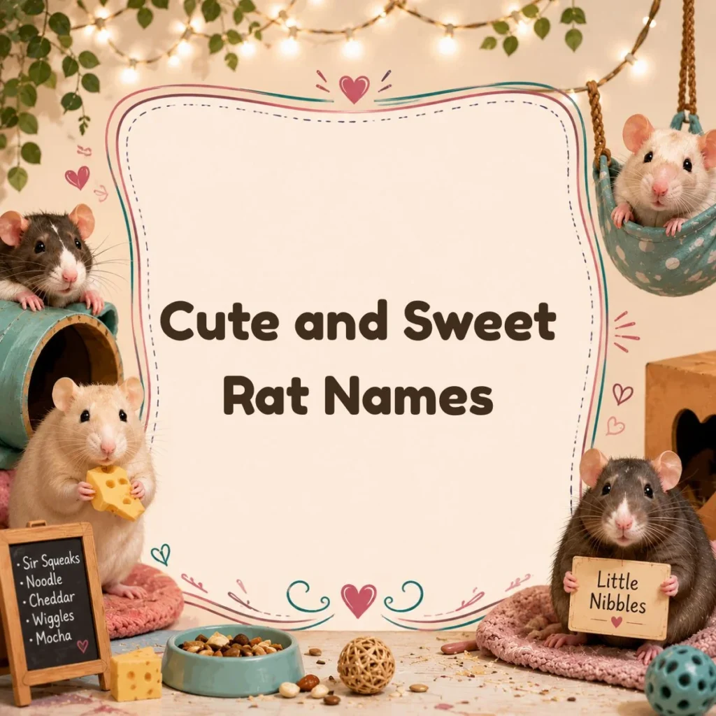 Cute and Sweet Rat Names