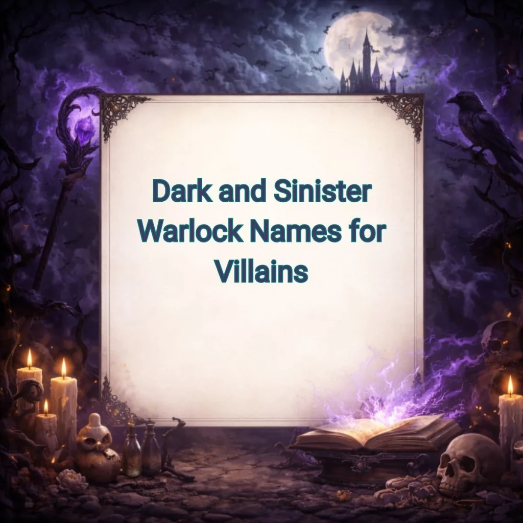 Dark and Sinister Warlock Names for Villains