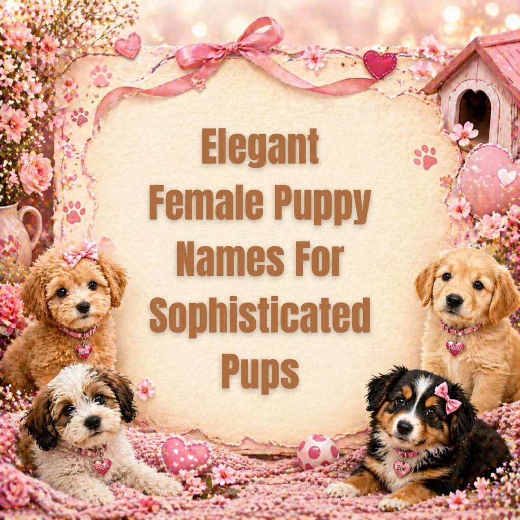 Elegant Female Puppy Names For Sophisticated Pups