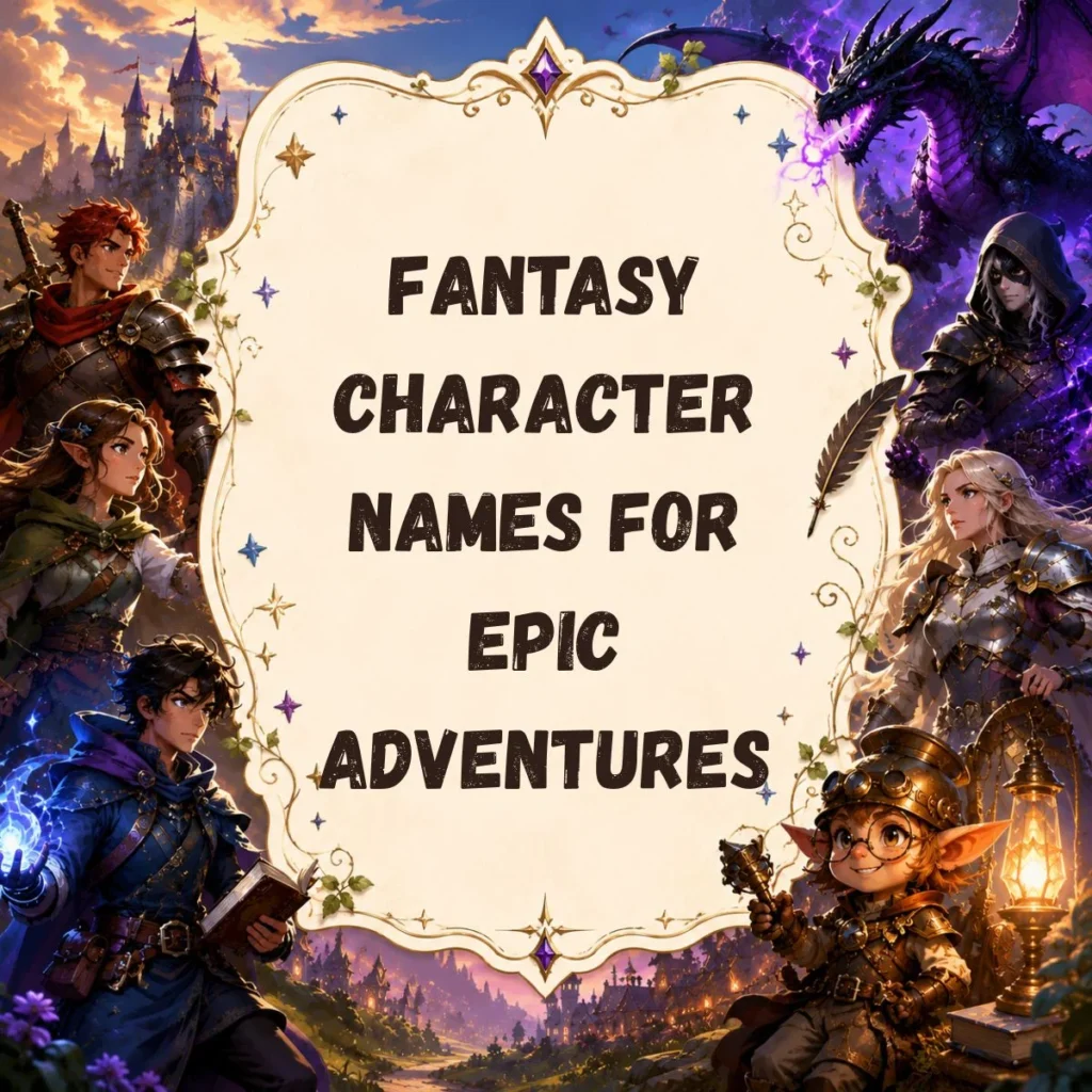 Fantasy Character Names for Epic Adventures