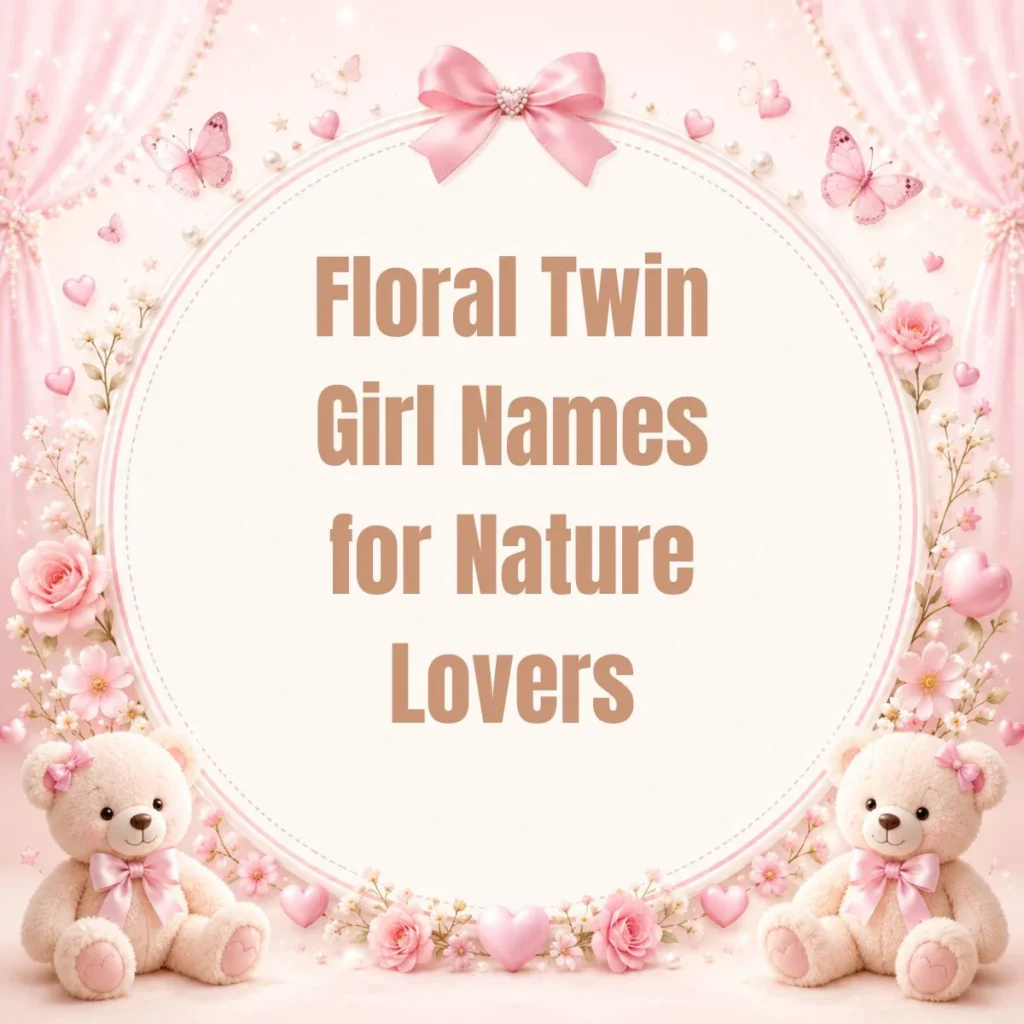 Floral Twin Girl Names for Nature Lovers