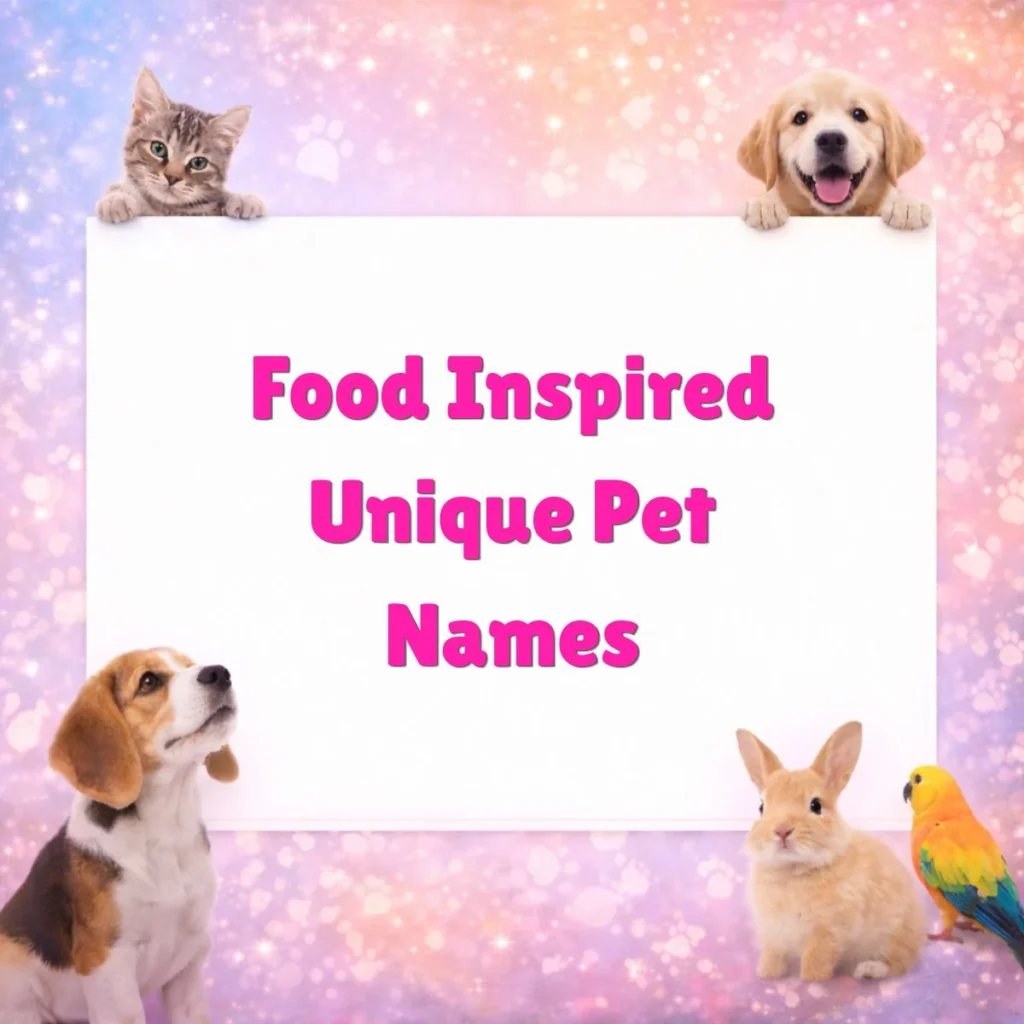 Food Inspired Unique Pet Names