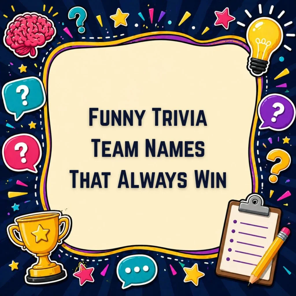 Funny Trivia Team Names That Always Win