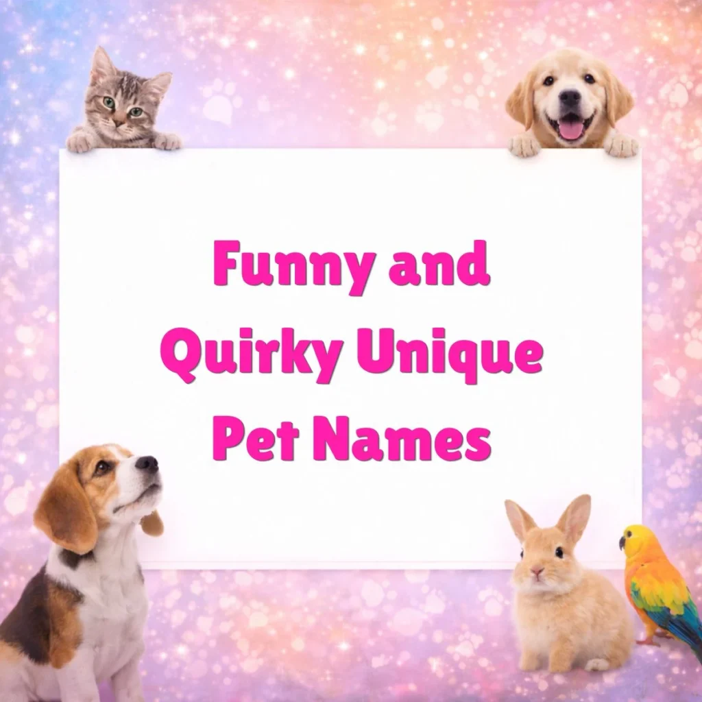 Funny and Quirky Unique Pet Names