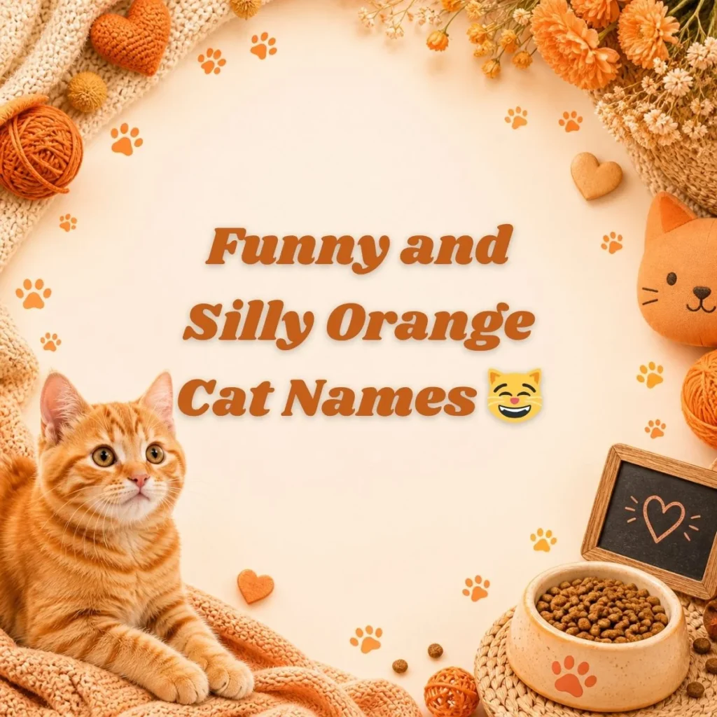 Funny and Silly Orange Cat Names 😸