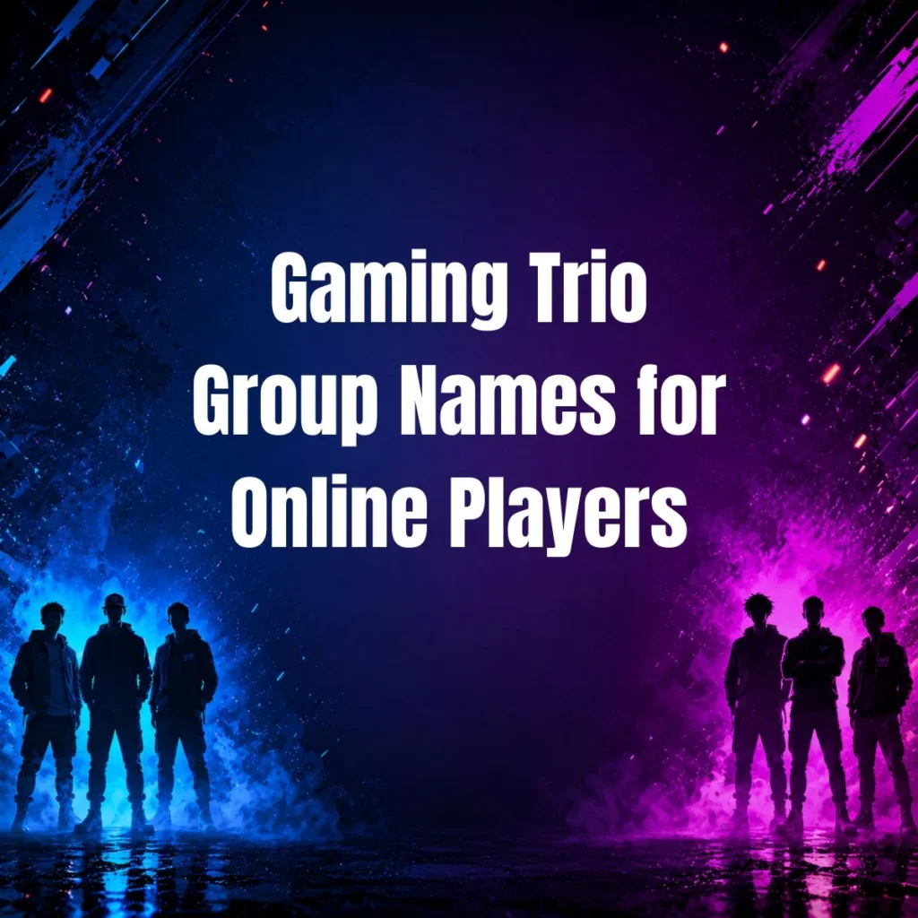 Gaming Trio Group Names for Online Players