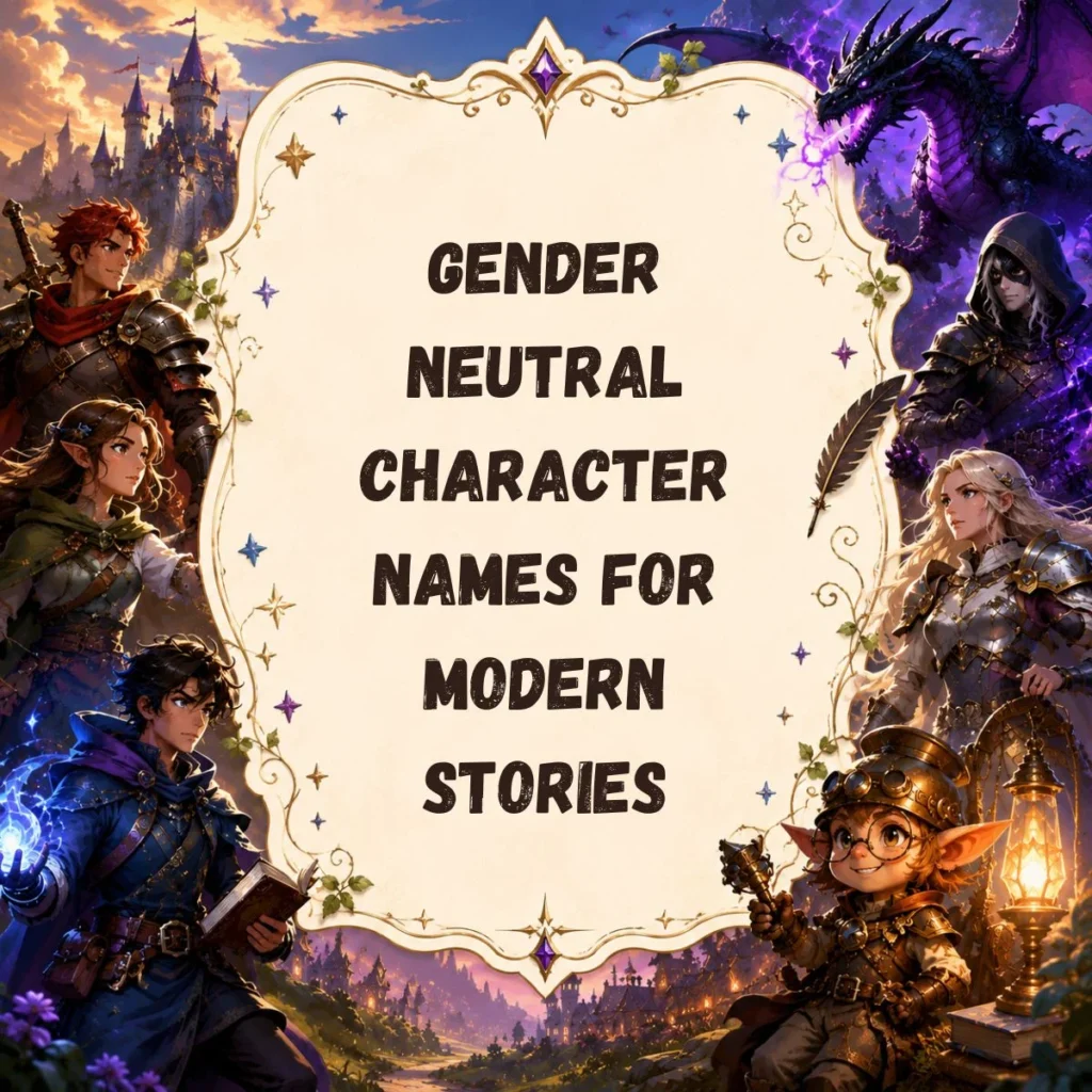 Gender Neutral Character Names for Modern Stories
