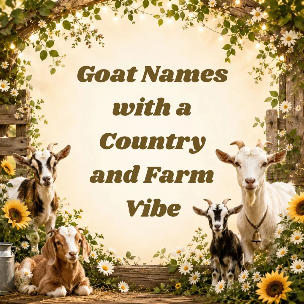 Goat Names with a Country and Farm Vibe