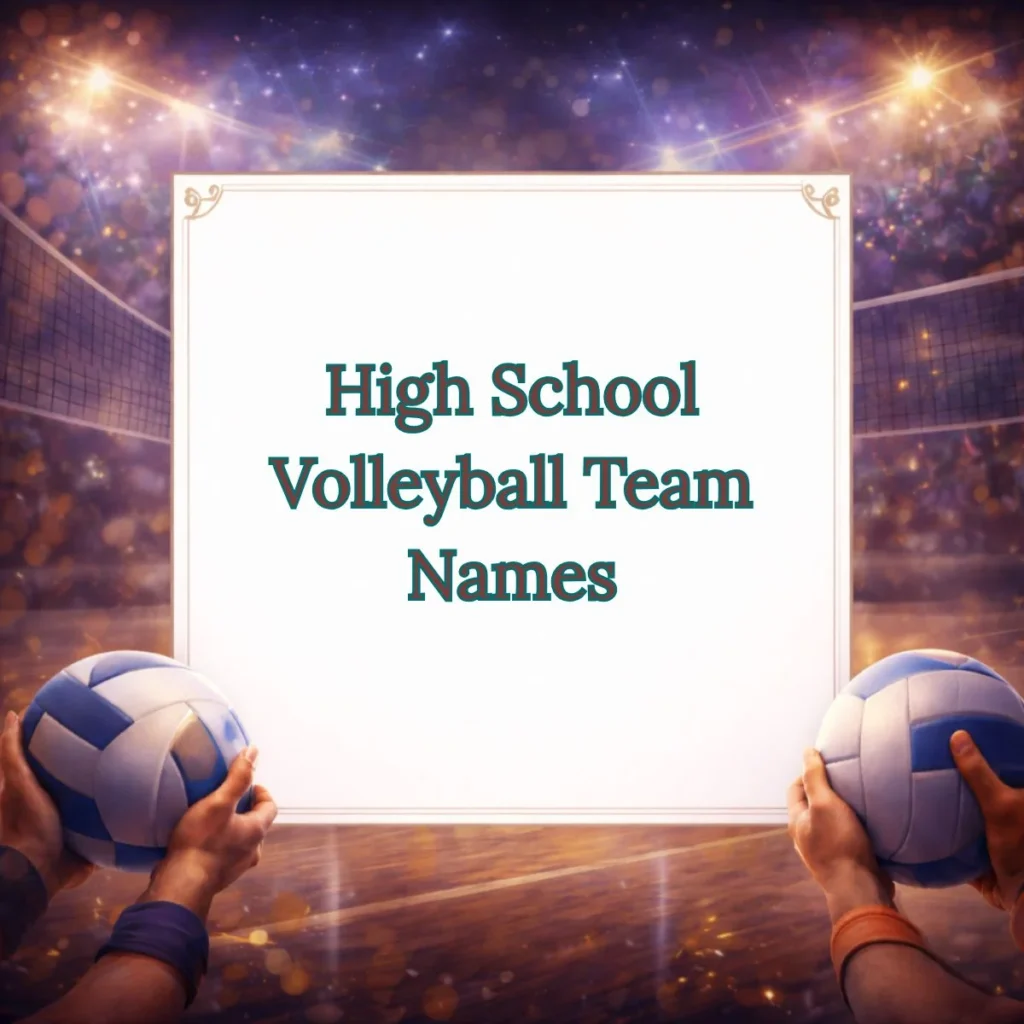 High School Volleyball Team Names