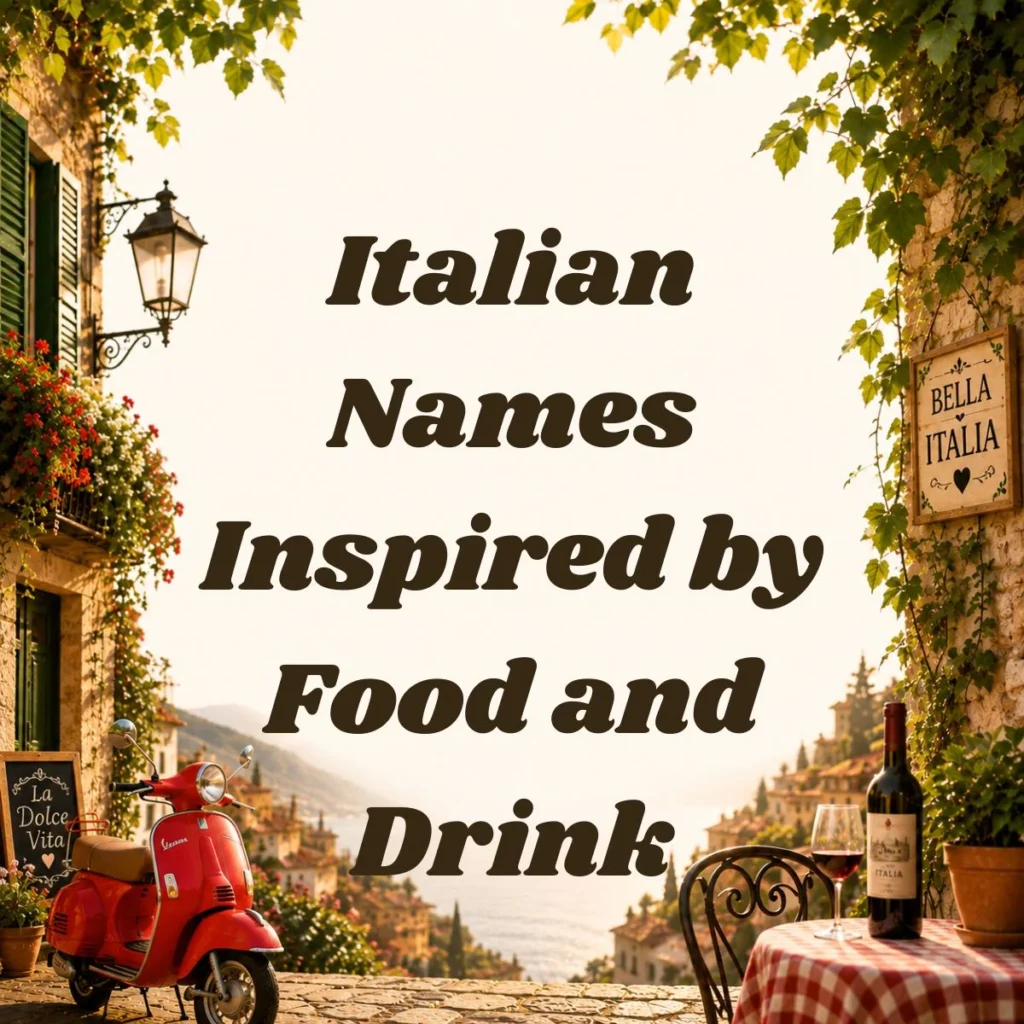 Italian Names Inspired by Food and Drink