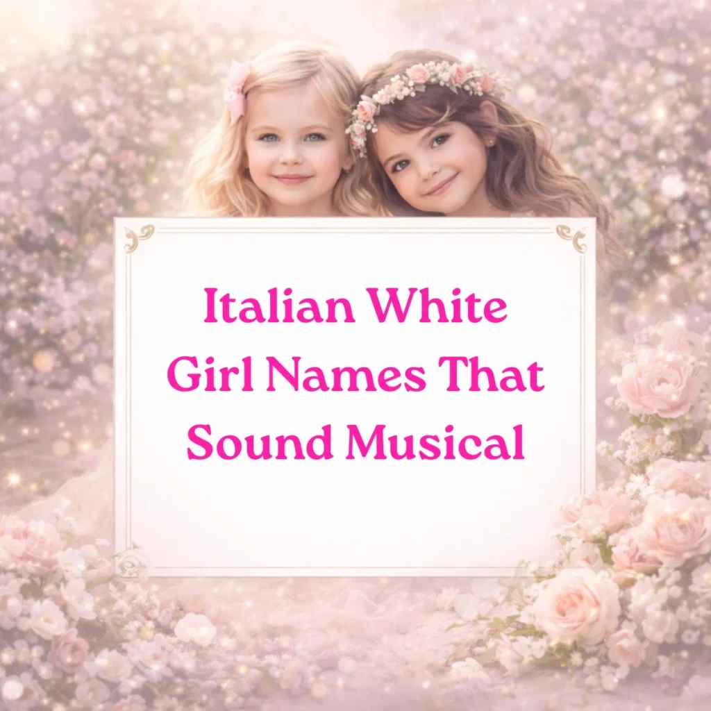 Italian White Girl Names That Sound Musical