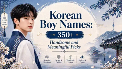 Korean Boy Names 350+ Handsome and Meaningful Picks