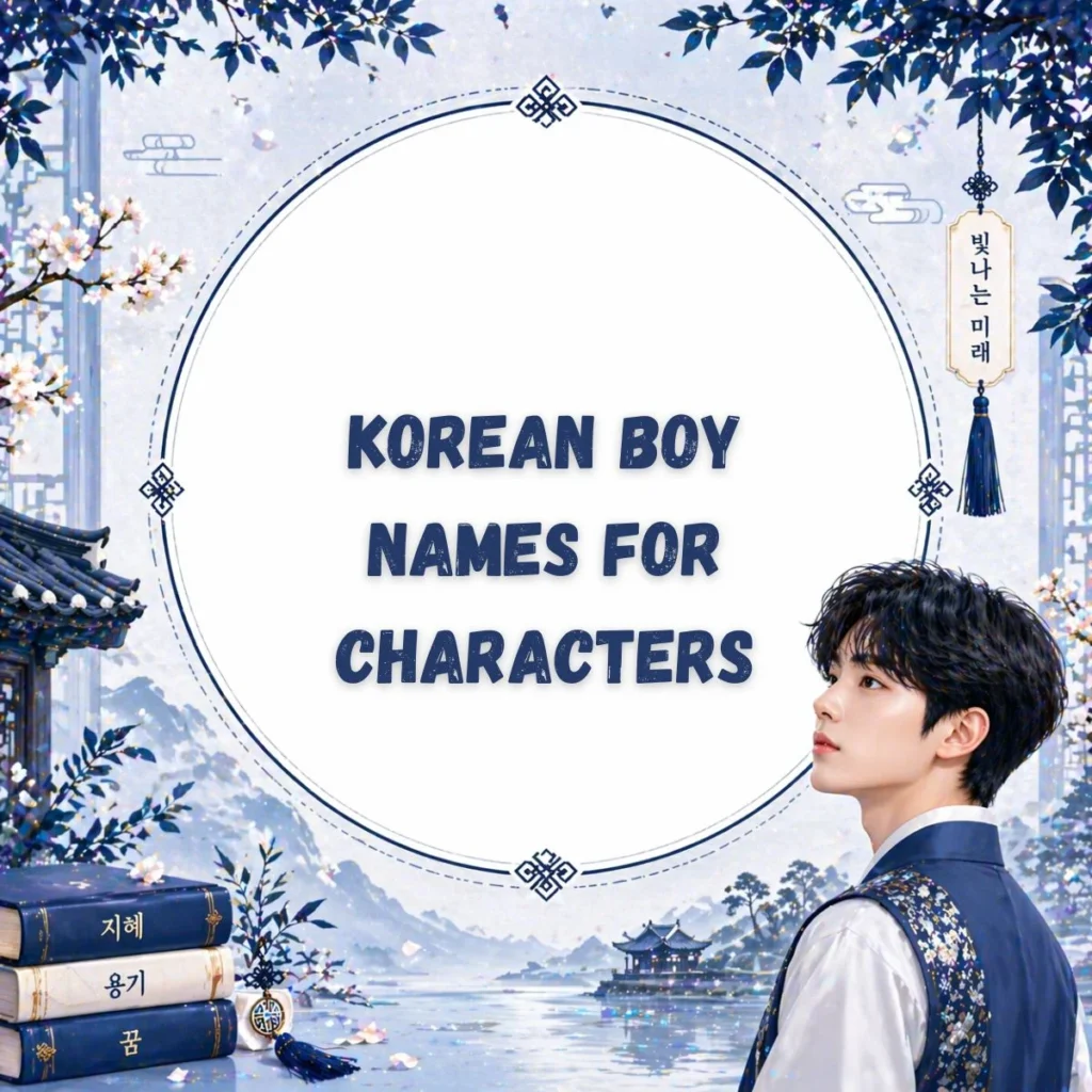 Korean Boy Names for Characters
