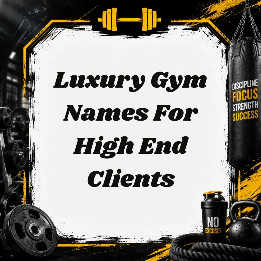 Luxury Gym Names For High End Clients