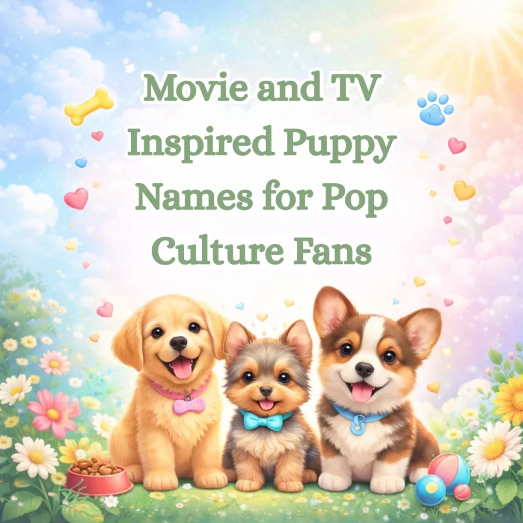 Movie and TV Inspired Puppy Names for Pop Culture Fans