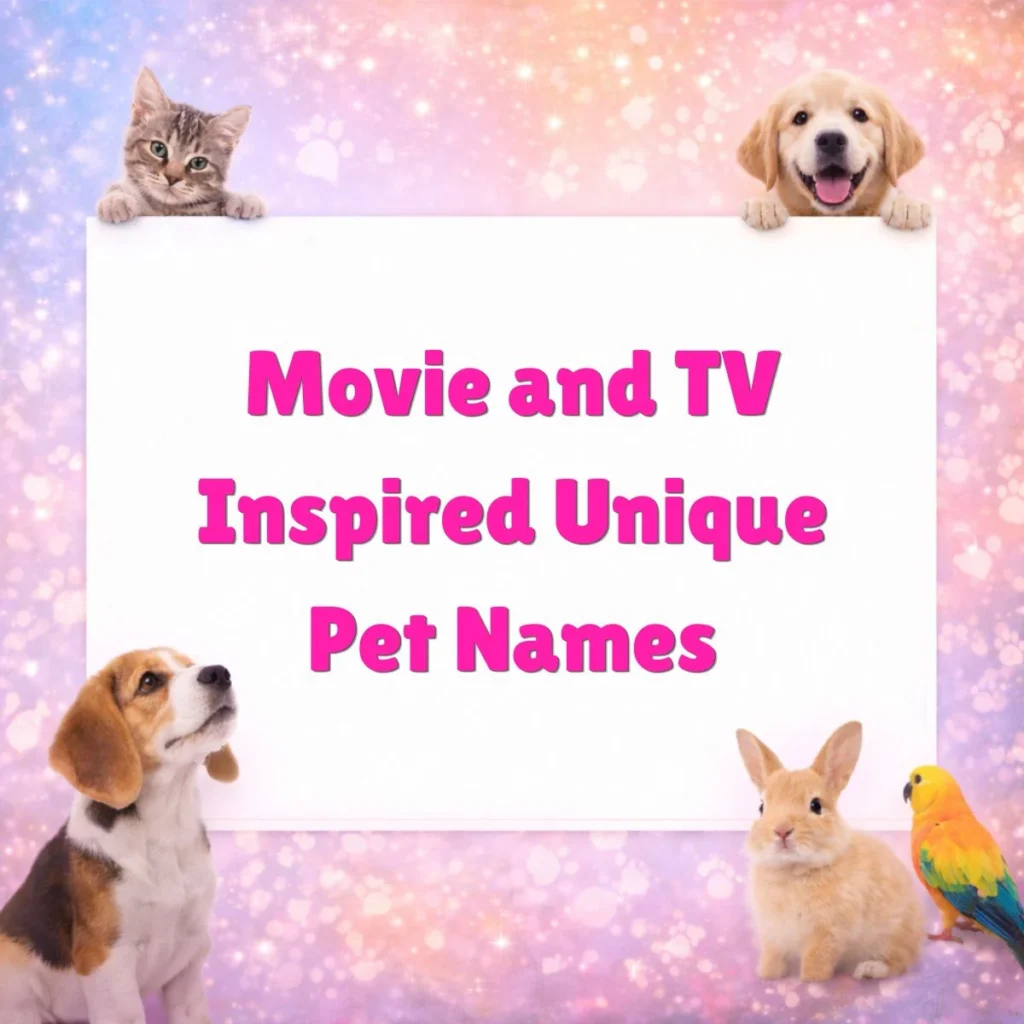 Movie and TV Inspired Unique Pet Names