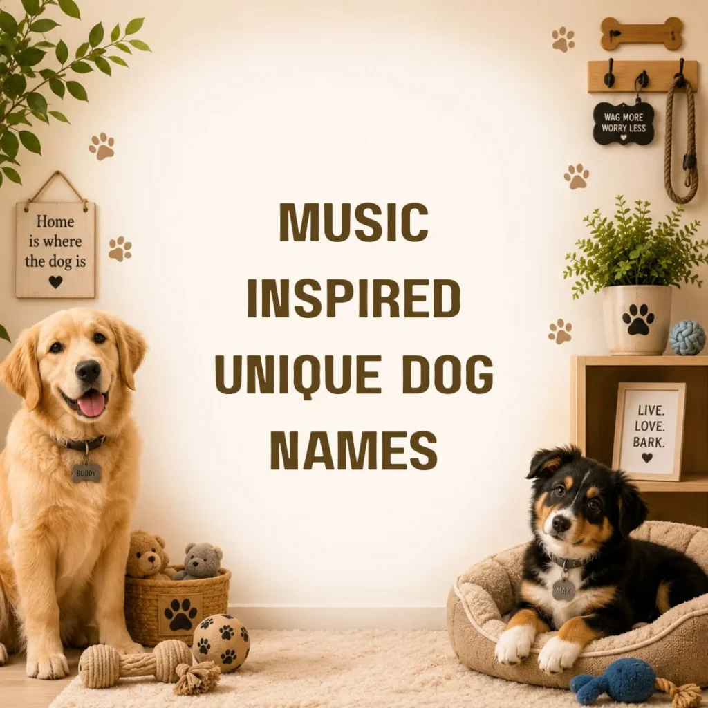 Music Inspired Unique Dog Names