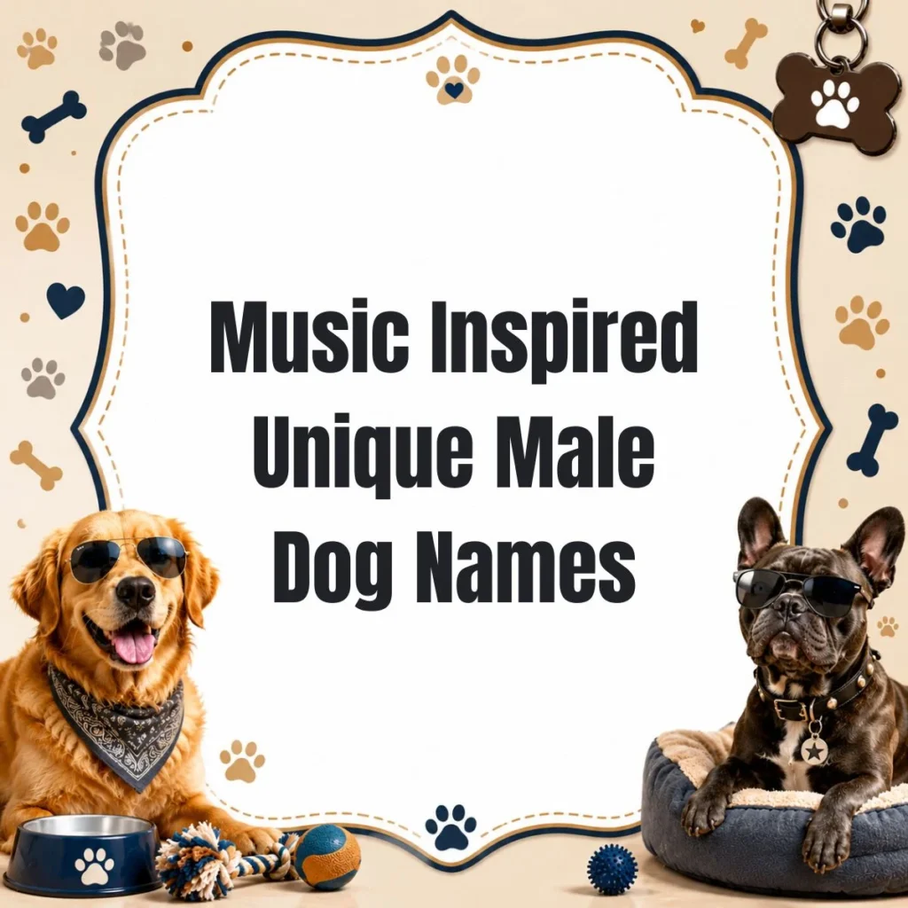 Music Inspired Unique Male Dog Names