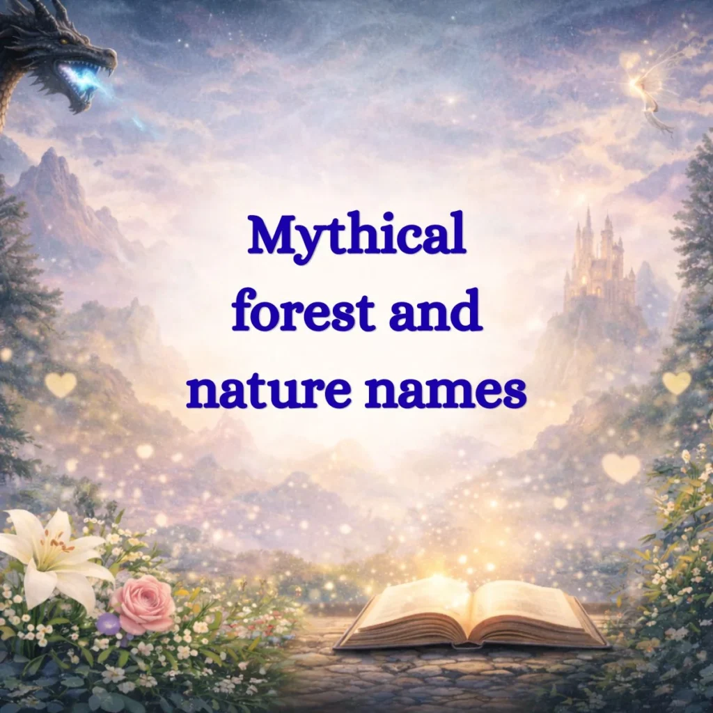 Mythical forest and nature names