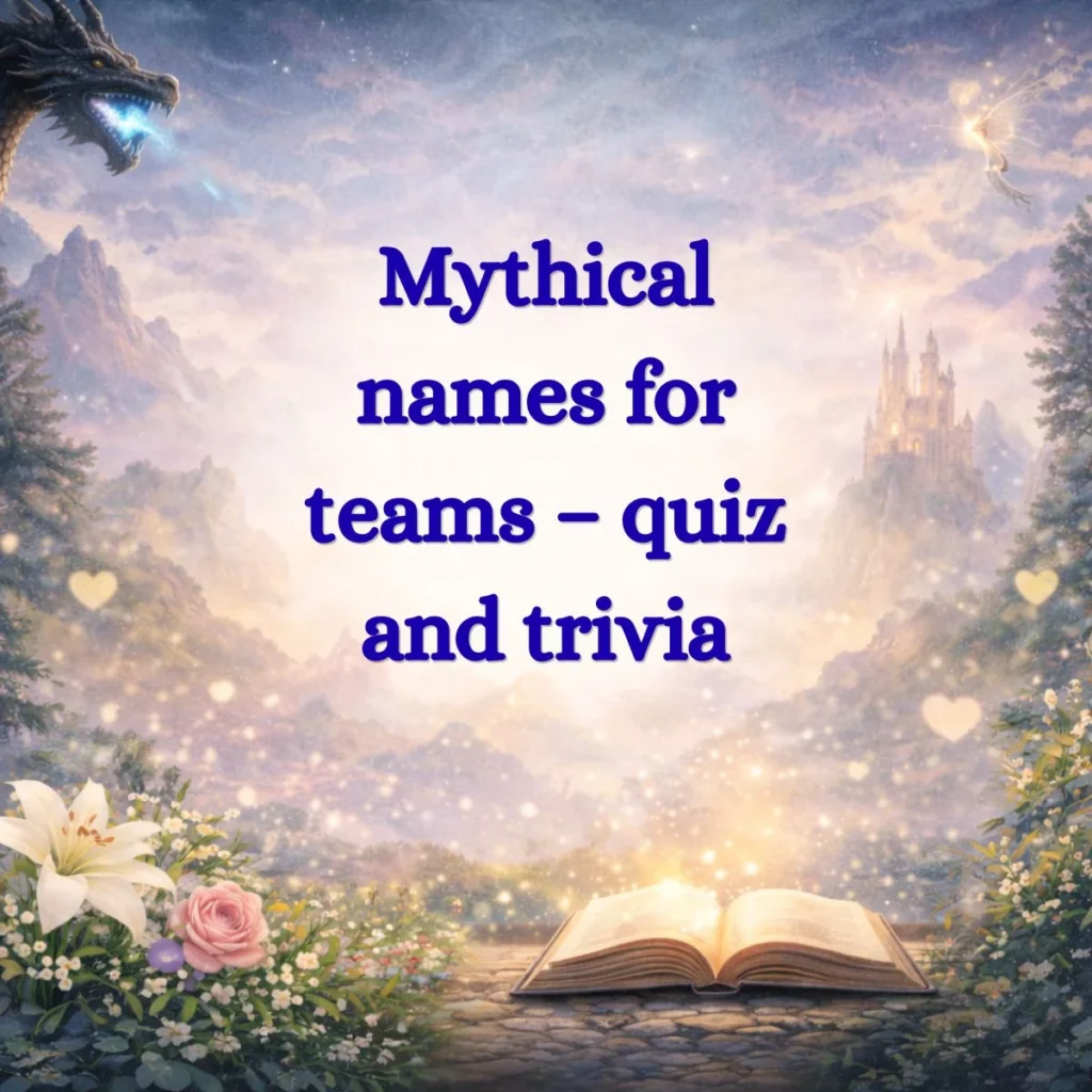Mythical names for teams – quiz and trivia