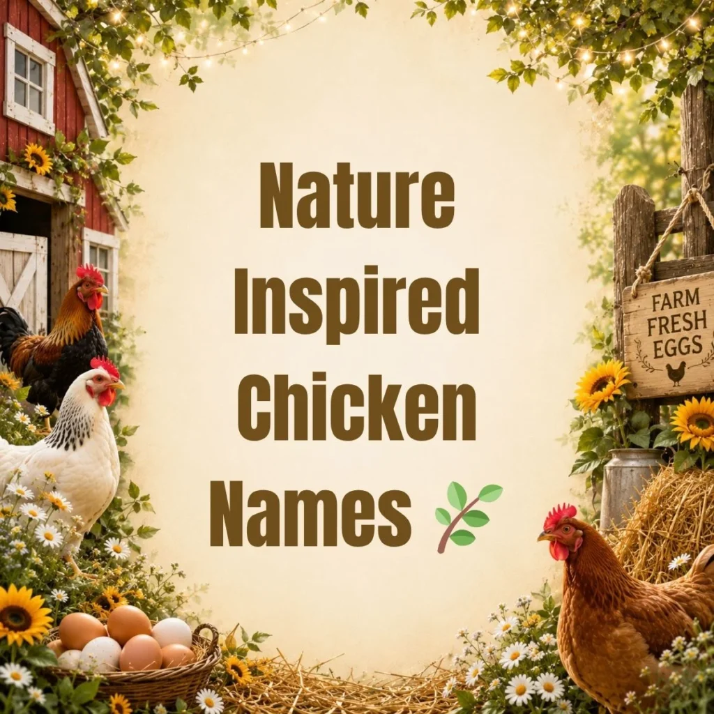 Nature Inspired Chicken Names 🌿